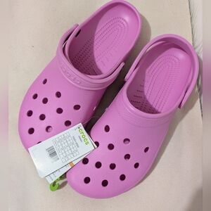 Crocs Men's Classic Clog Authentic Shoe 10001-6SW Pink Size US Men's 13 NEW